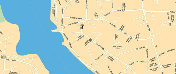 carte hôtel benodet